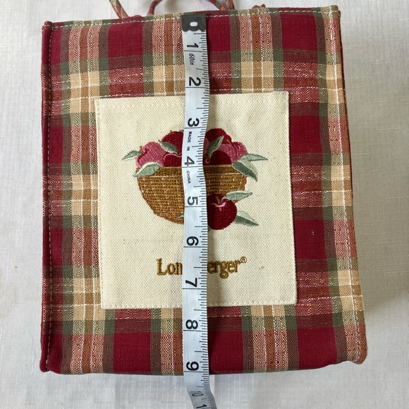 Longaberger Bundle, Breast Cancer Basket W/ Liner & Protector & Tote - Picture 2 of 13